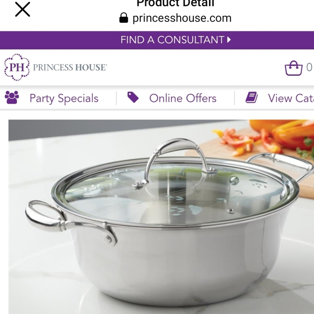 PRINCESS HERITAGE® TRI-PLY STAINLESS STEEL6-Qt Dutch Oven5720